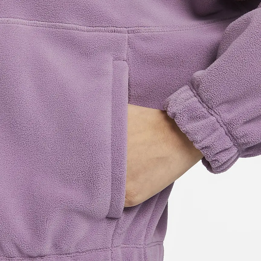 Термобельевая бархатная куртка Therma FIT One для женщин Пыльно-фиолетовый Nike — фото 4