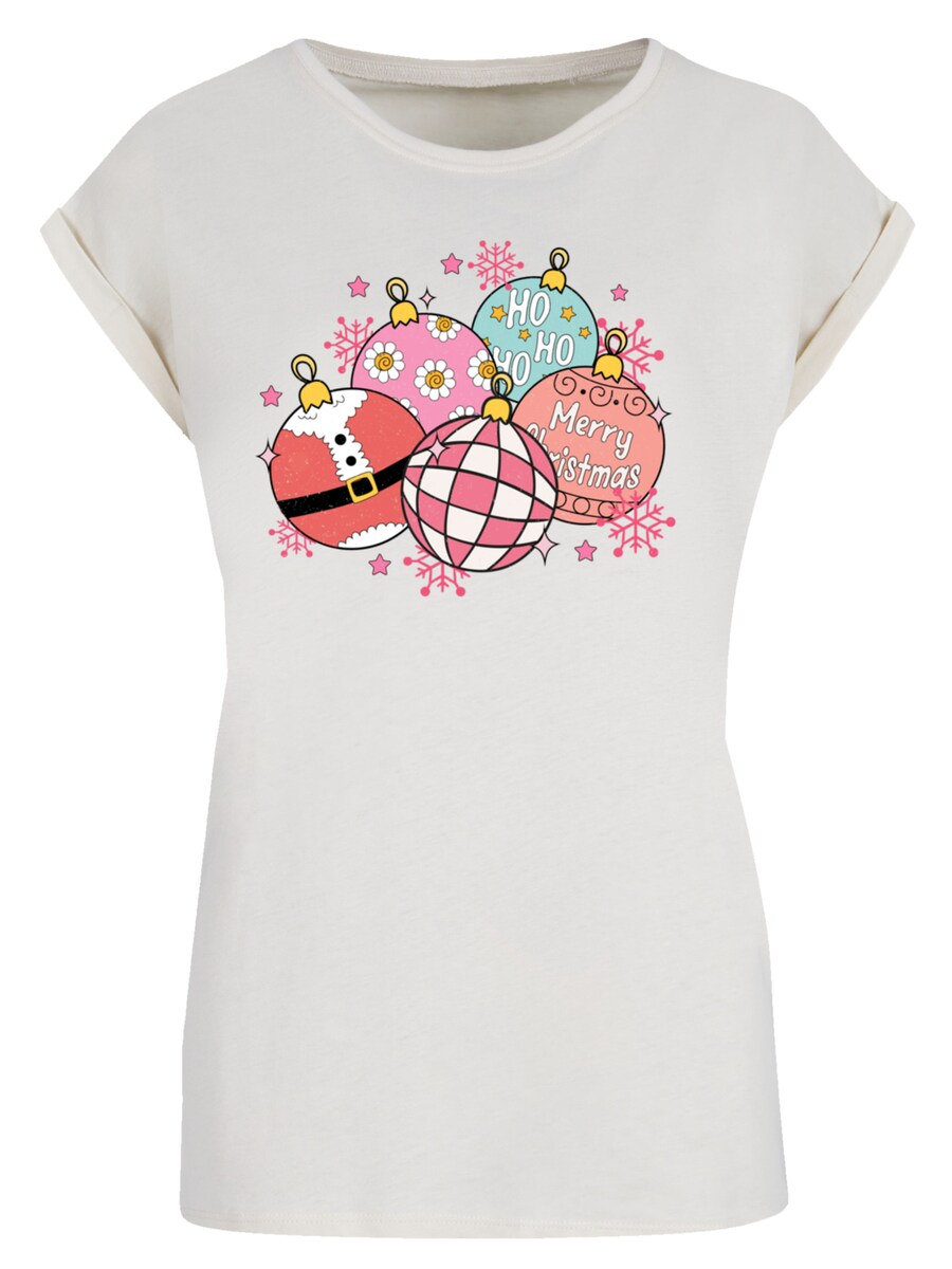

Рубашка F4NT4STIC Pink Cute Christmas Tree Balls, песочный