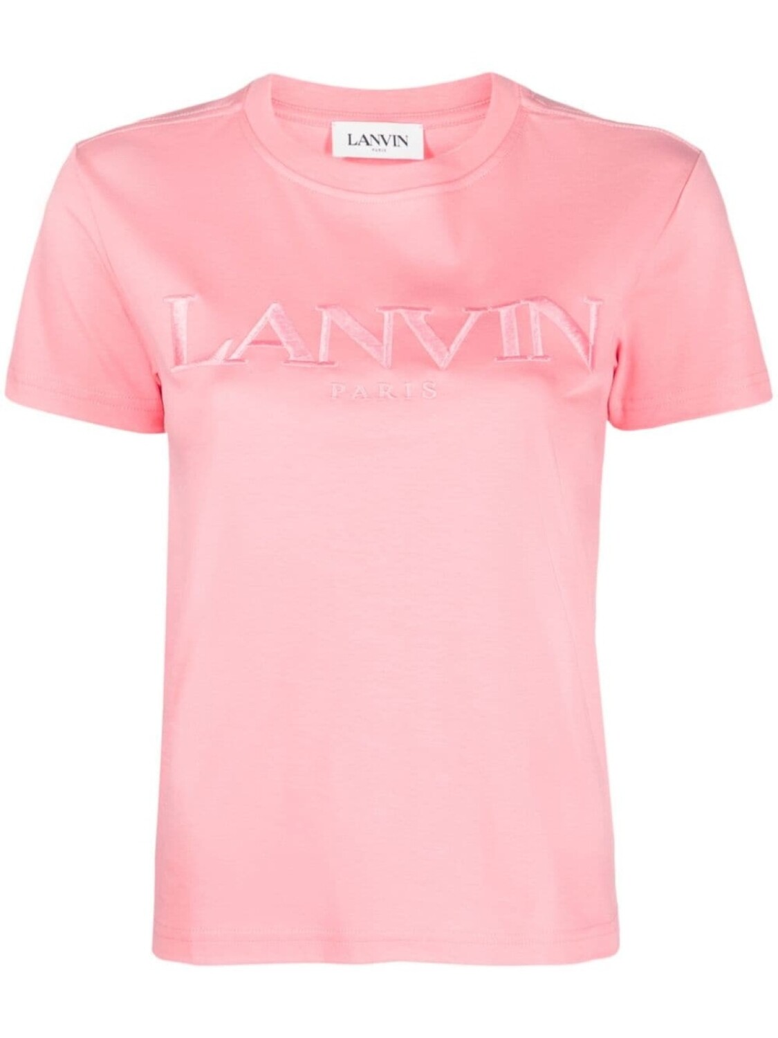 

Футболка с вышитым логотипом Lanvin, розовый