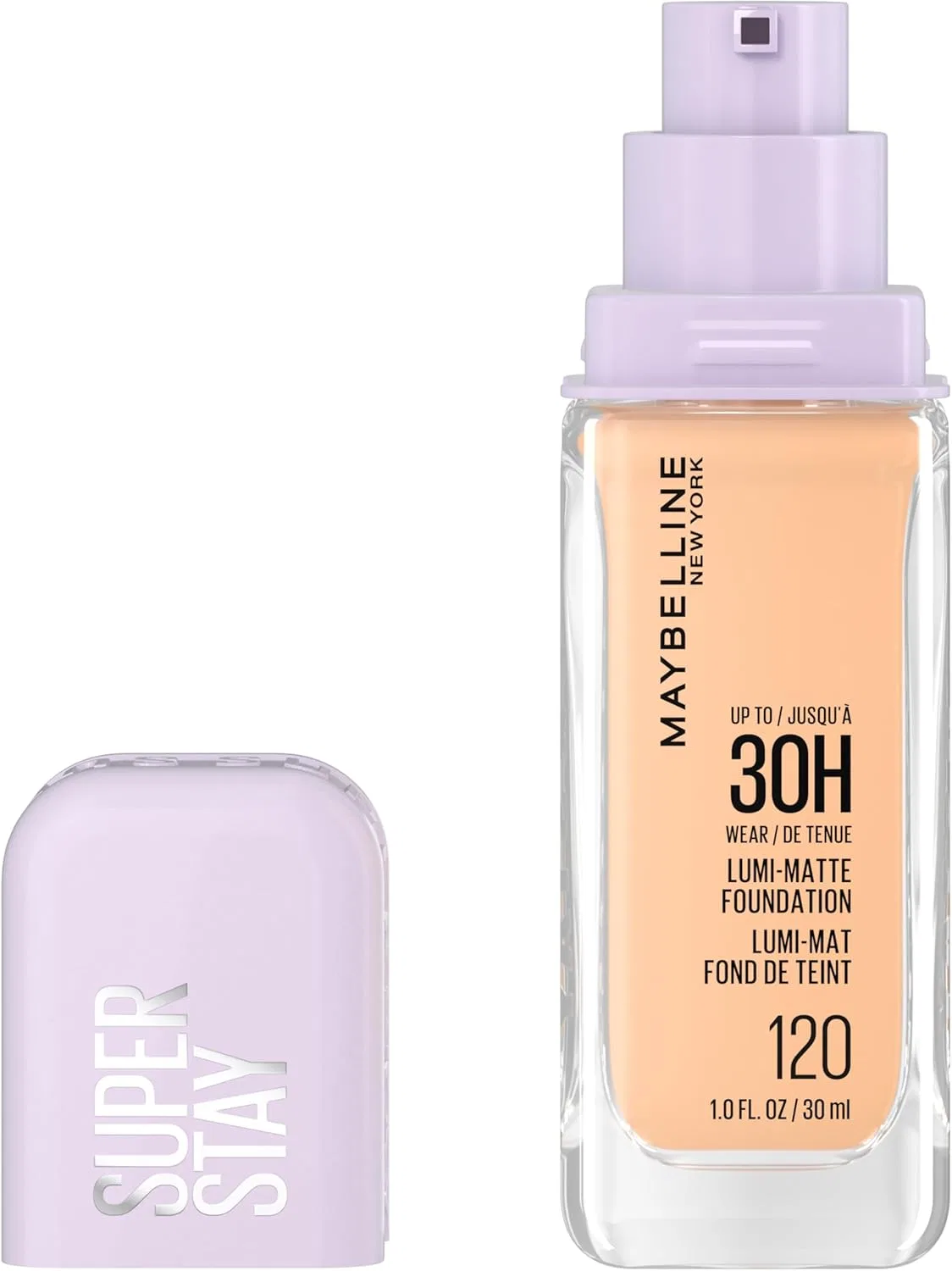 Тональное средство Super Stay Lumimat, легкая текстура, полное покрытие, Maybelline, 1 шт, 120 Neutral Cool