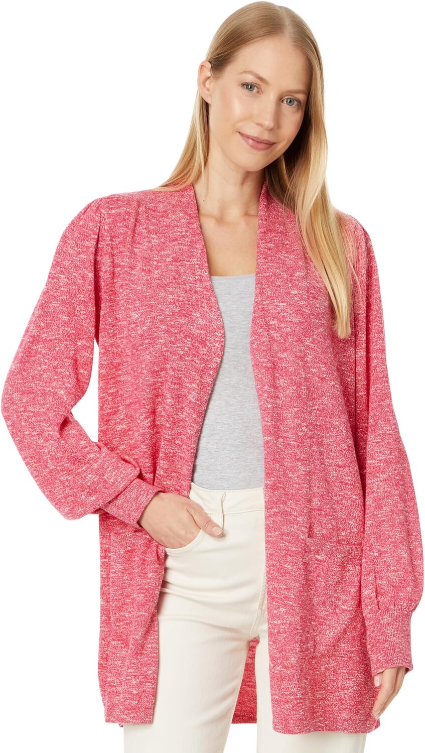 

Свитер NIC+ZOE Coffee Run Cardigan, цвет Bright Rose