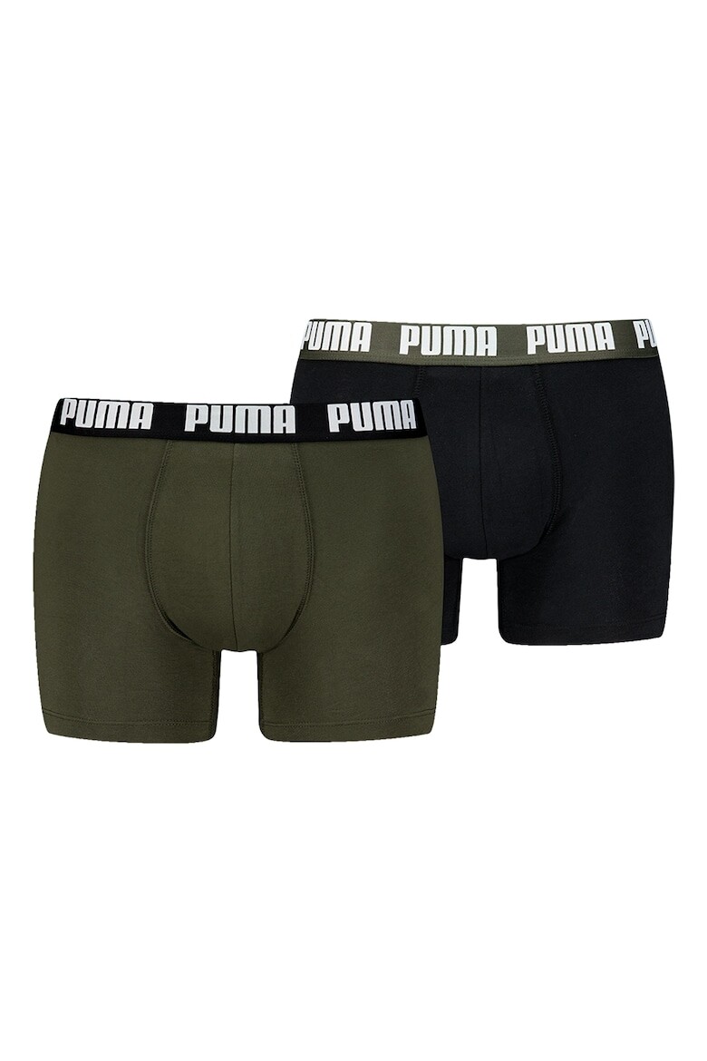 

Боксеры с логотипом на поясе - 2 пары Puma, черный