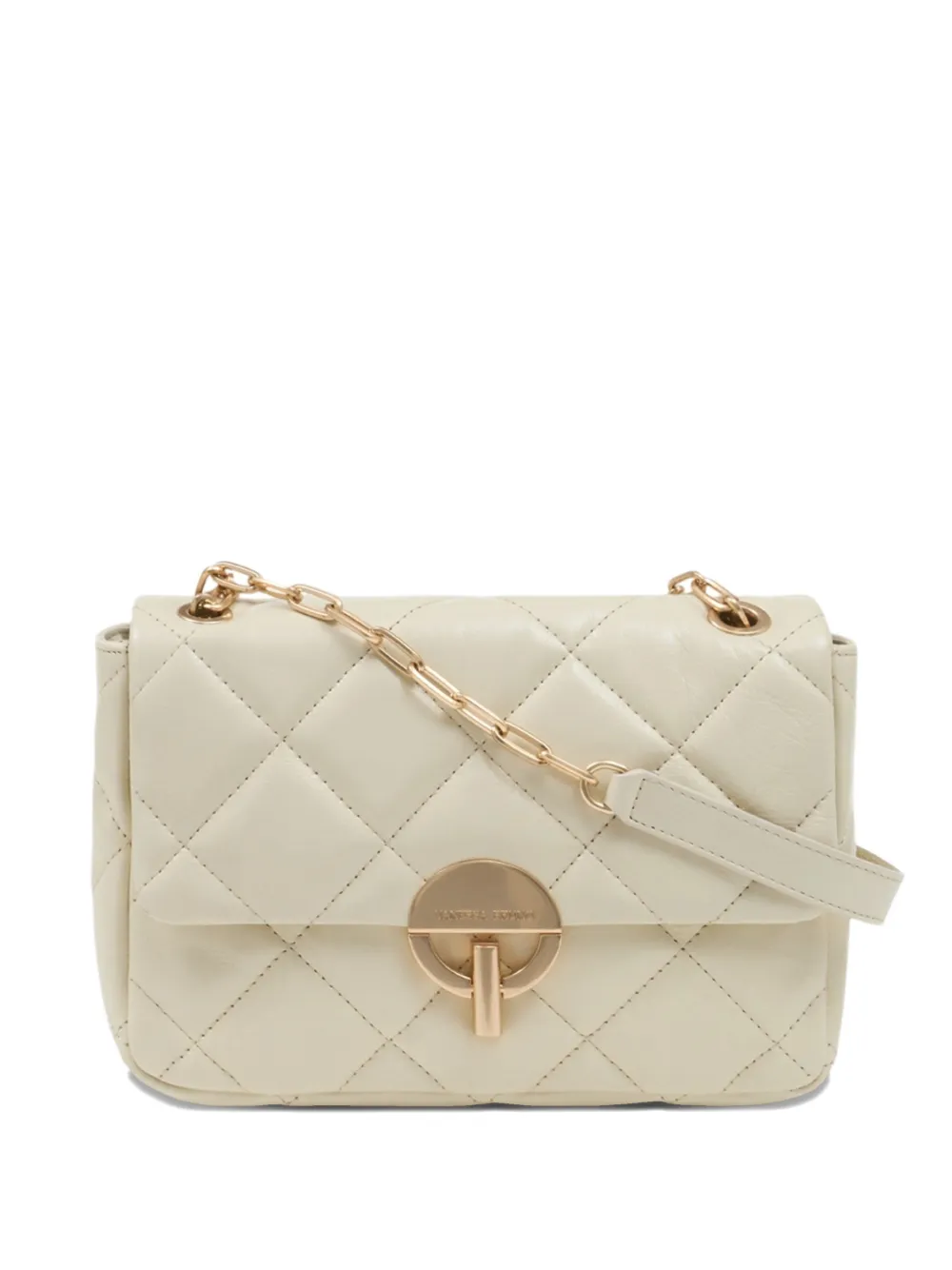 

Большая кожаная сумка Moon на плечо Vanessa Bruno, бежевый