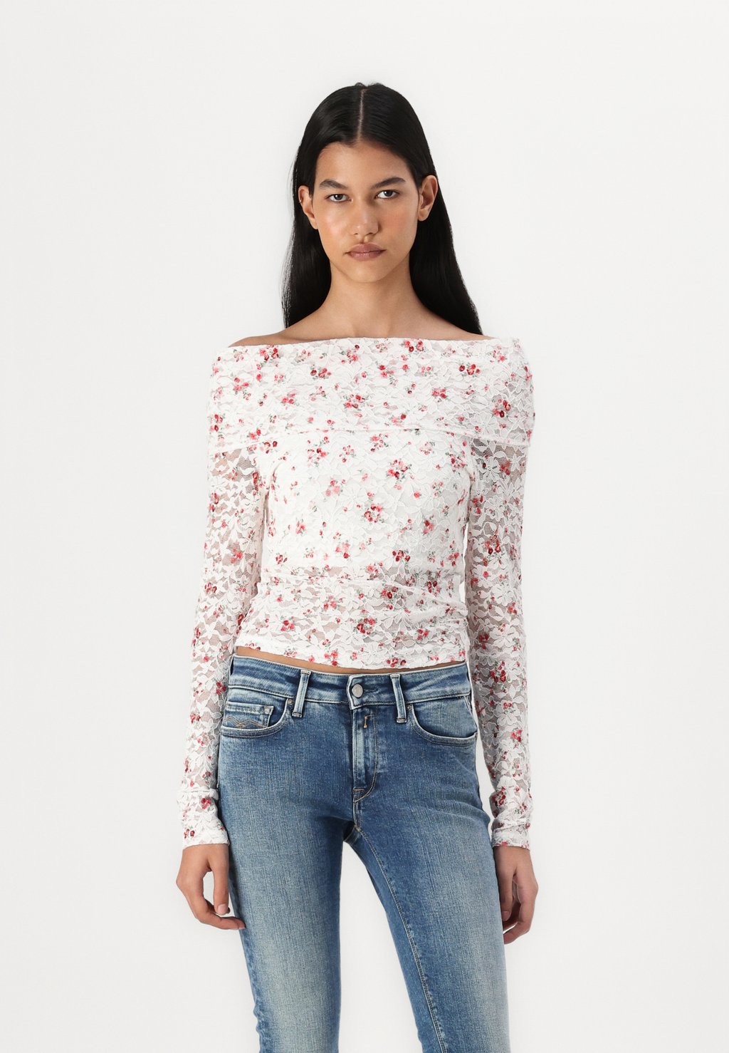 

Футболка с длинным рукавом Hollister Co., красный