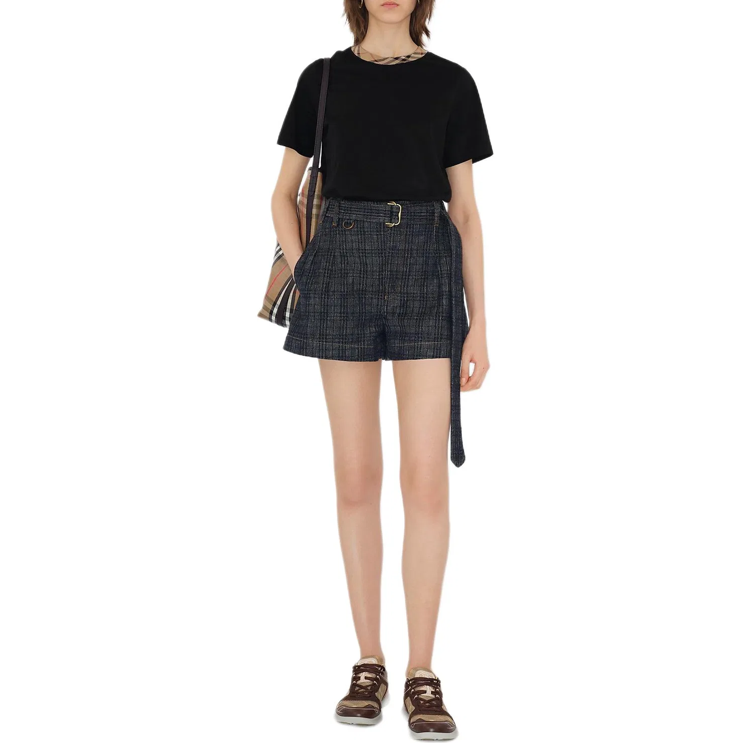 Джинсовые шорты Burberry SS25 Indigo — фото 3