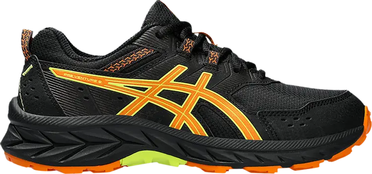 

Кроссовки Gel Venture 9 GS 'Black Bright Orange', черный