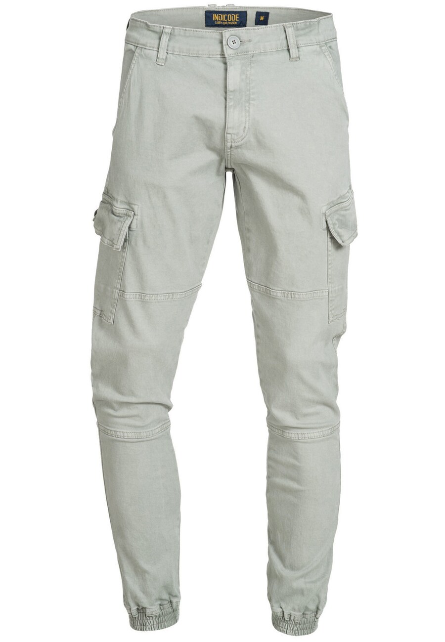 

Брюки-карго INDICODE JEANS Tapered Cargo Pants August, серый