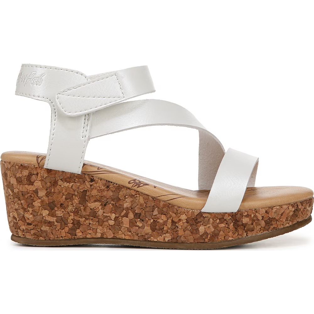 Детские сандалии на танкетке loverli-k для маленьких/больших детей Blowfish Malibu, pearl white faux leather — фото 2