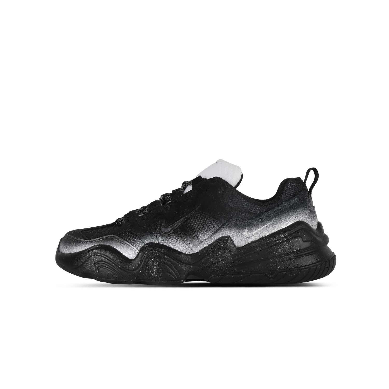 

Nike Tech Hera Dark Shadow Abrasion Resistant Breathable низкие повседневные кроссовки мужские черный серебристый