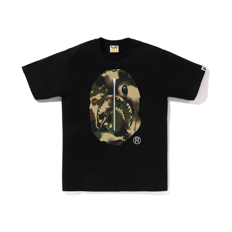 

Футболка с принтом A BATHING APE, камуфляж, Хаки, Футболка с принтом A BATHING APE, камуфляж