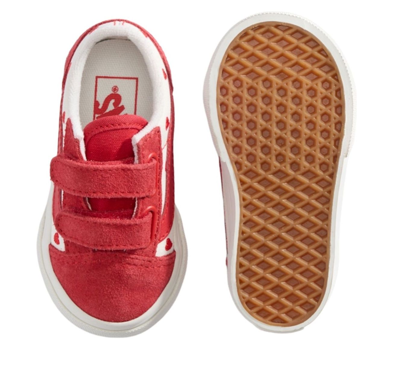 (TD)Vans Old Skool V 'Red White' — фото 3