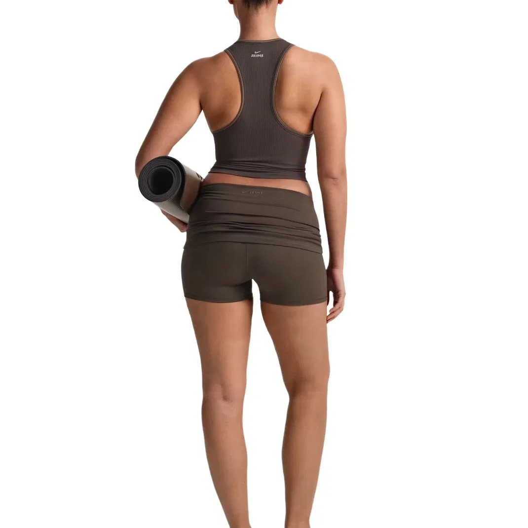 Топ-борцовка Ribbed Seamless Nike NSKM PHOENIX/NSKM TRUFFLE — фото 4