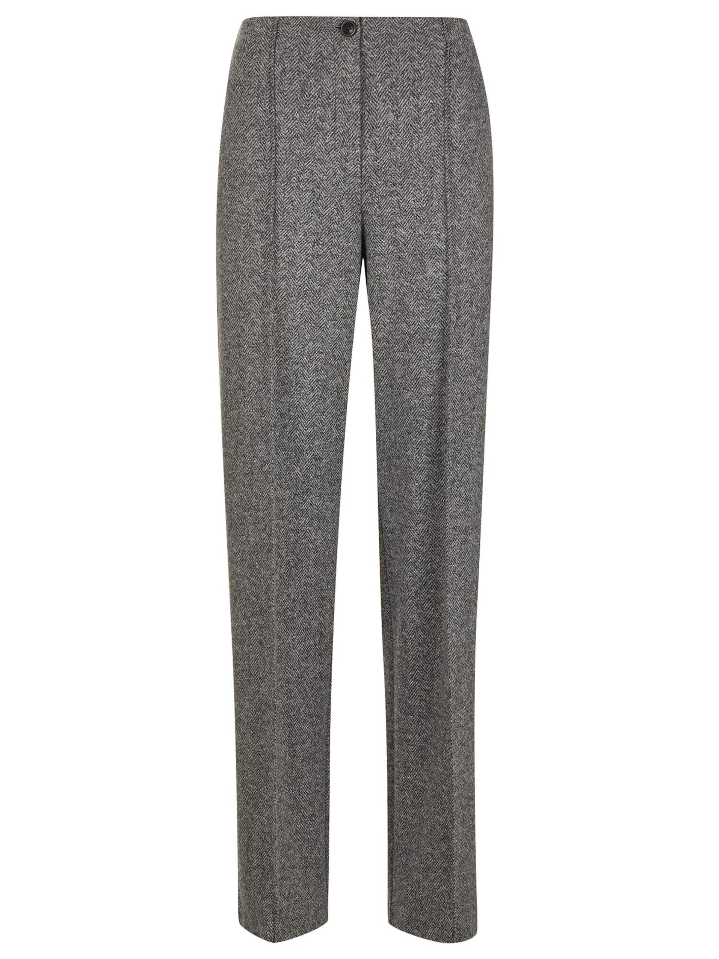 

MADELEINE Шерстяные брюки плиссе свободного кроя белого цвета