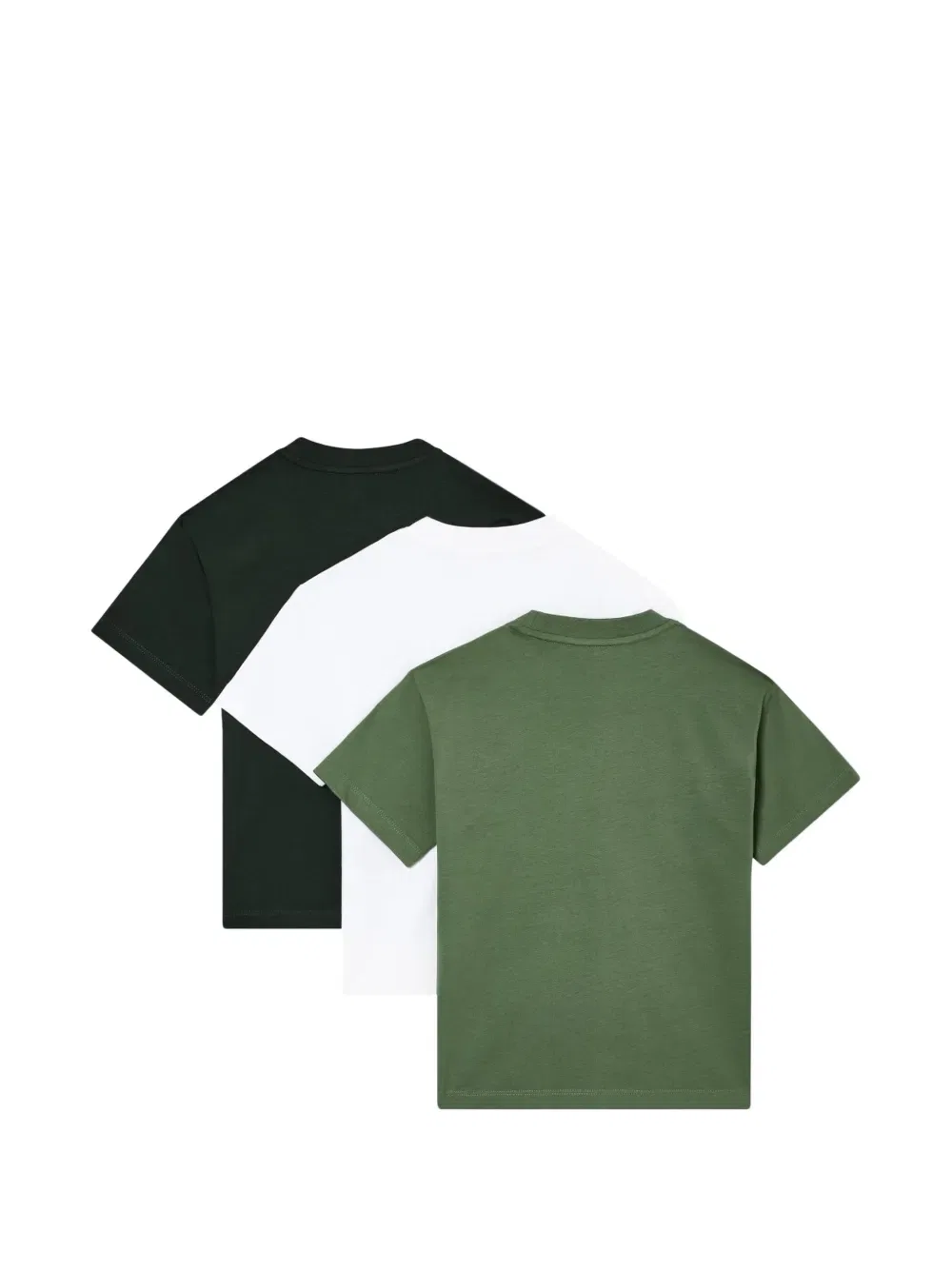 Футболки с логотипом (комплект из трех штук) Emporio Armani Kids, зеленый — фото 2