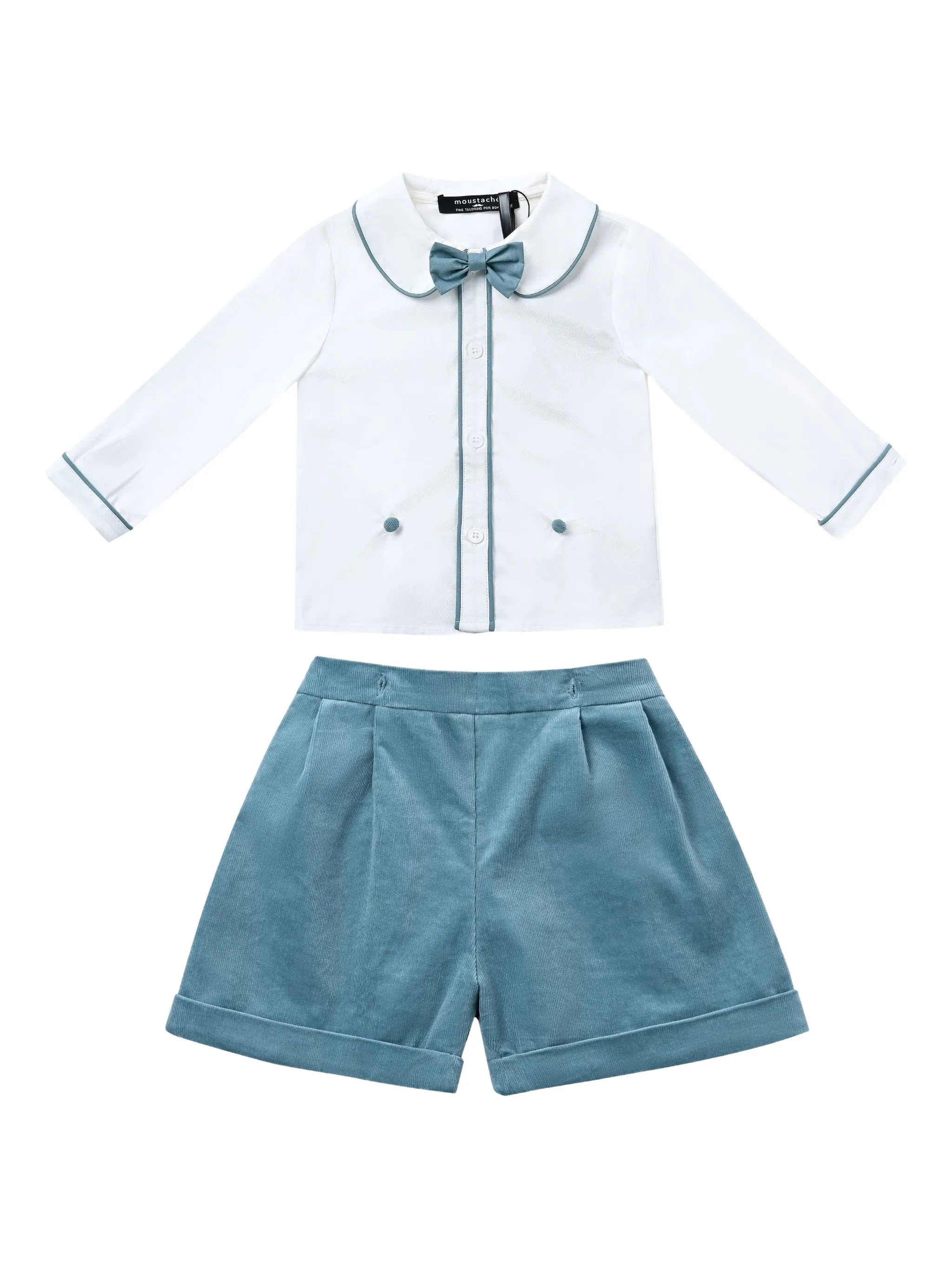 

Комплект из топа и шортов с карманами Moustache, белый