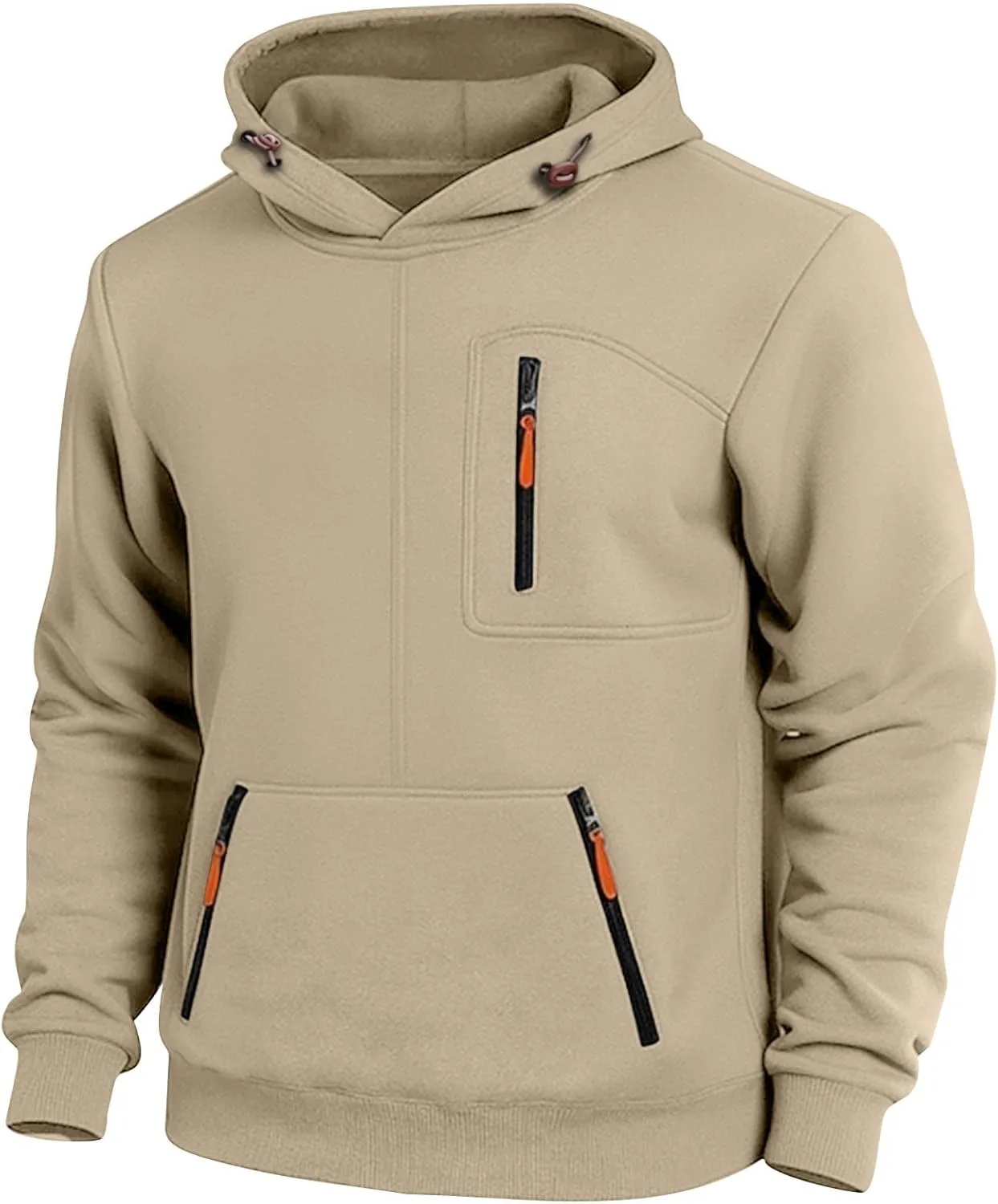 

Тактический худи для мужчин оверсайз с карманами