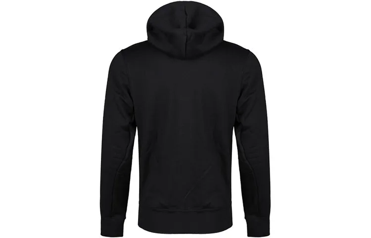 Nike Толстовка мужская черная с капюшоном утепленная — фото 3