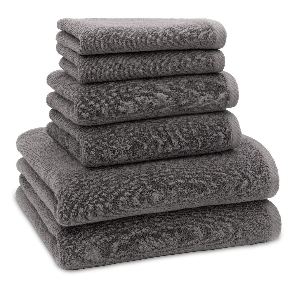 

Linum Home Textiles Набор банных полотенец Ediree из турецкого хлопка, 6 шт., цвет Charcoal