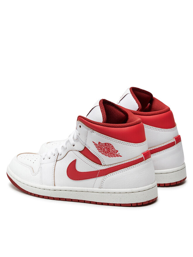 Кроссовки Air Jordan 1 Mid Se FJ3458 Nike, белый — фото 3