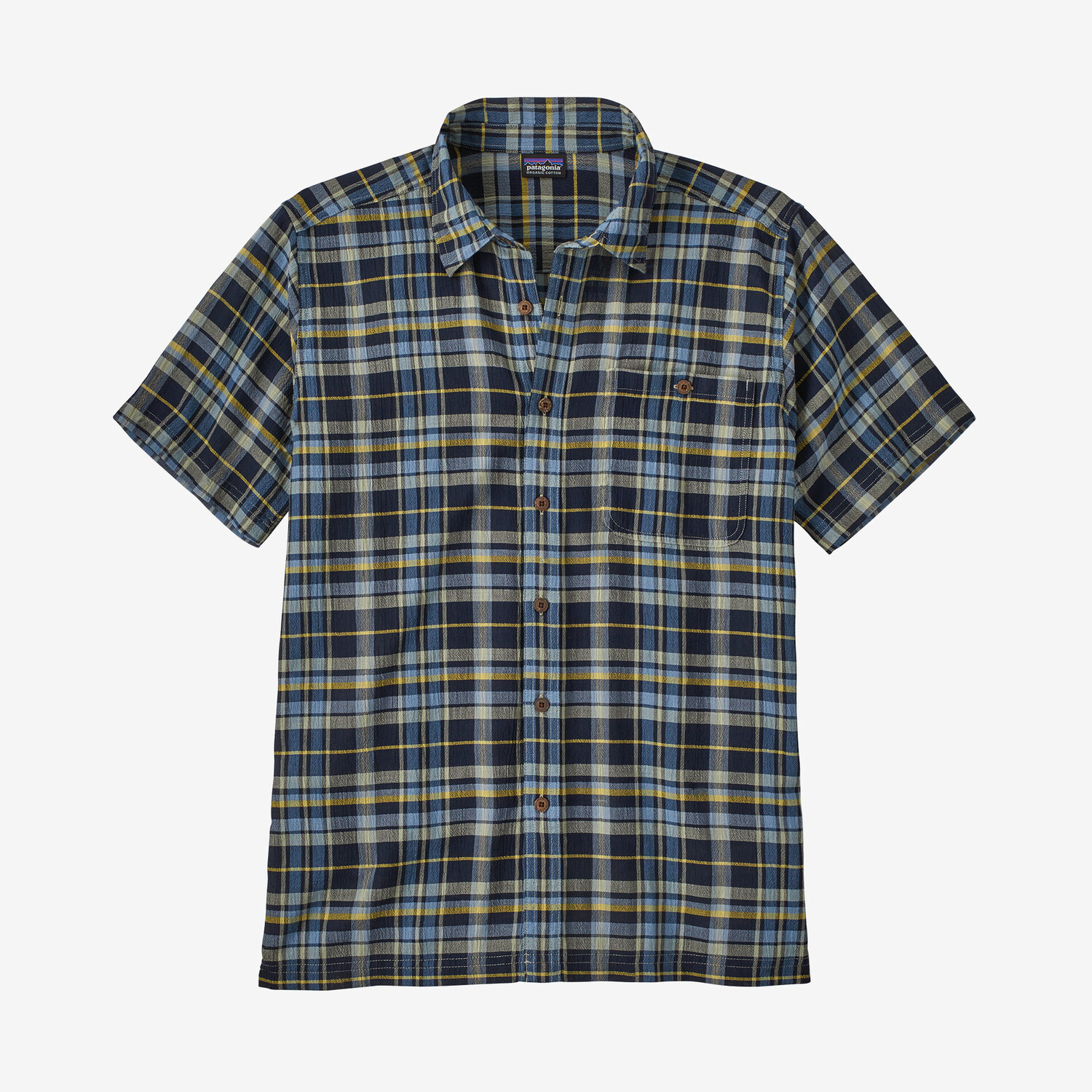 

Мужская рубашка на пуговицах A/C Patagonia, цвет Paint Plaid: Tidepool Blue