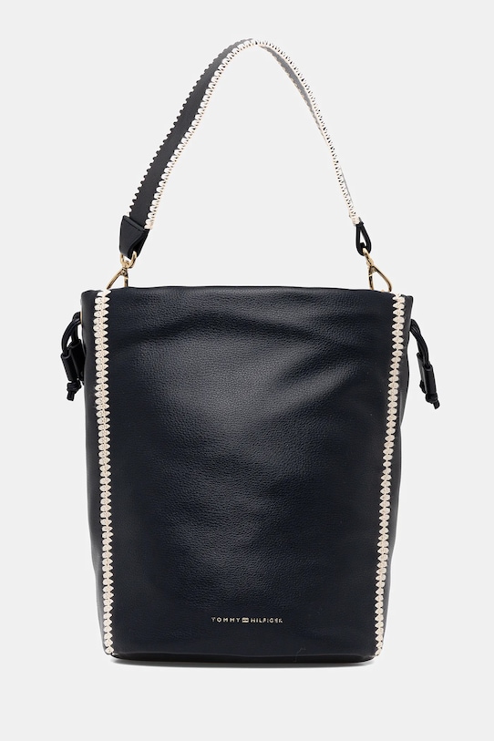 

Кожаная сумка Tommy Hilfiger, темно-синий