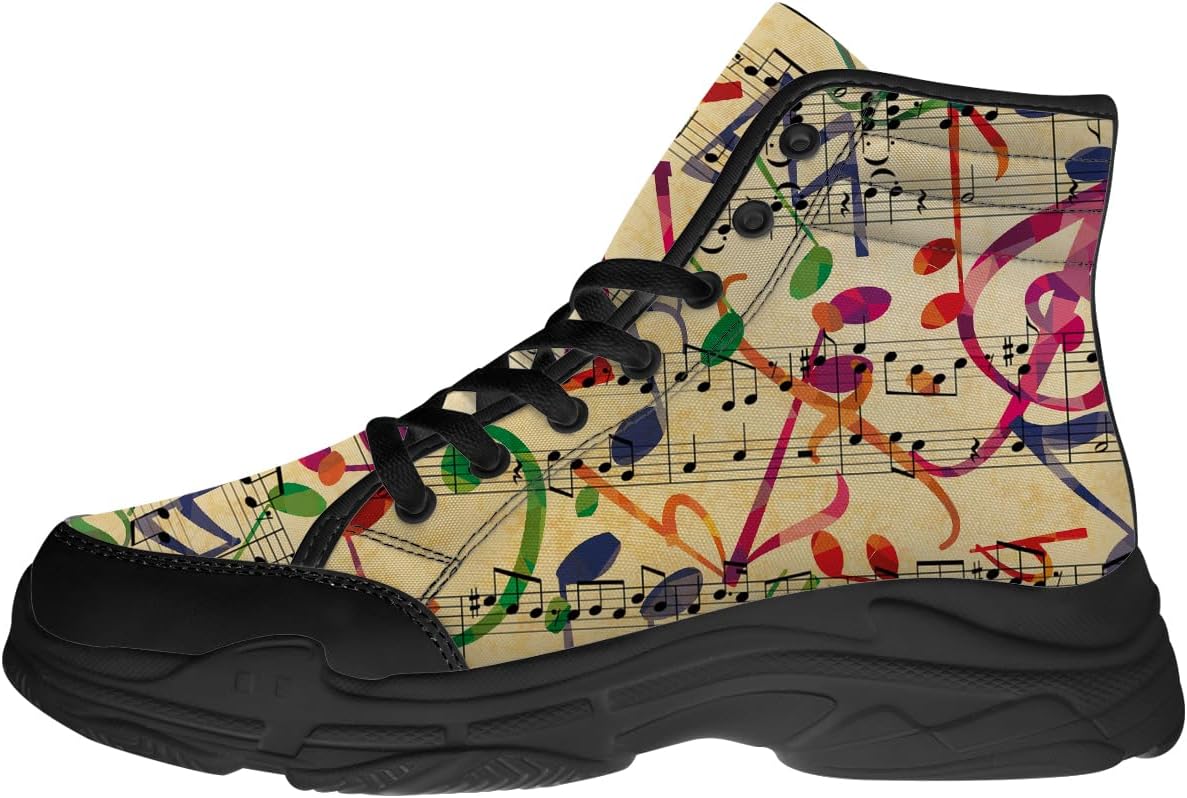 

Кроссовки для женщин и мужчин, черные на шнуровке, с высоким верхом, текстильные, подарок для нее и для него Quorax