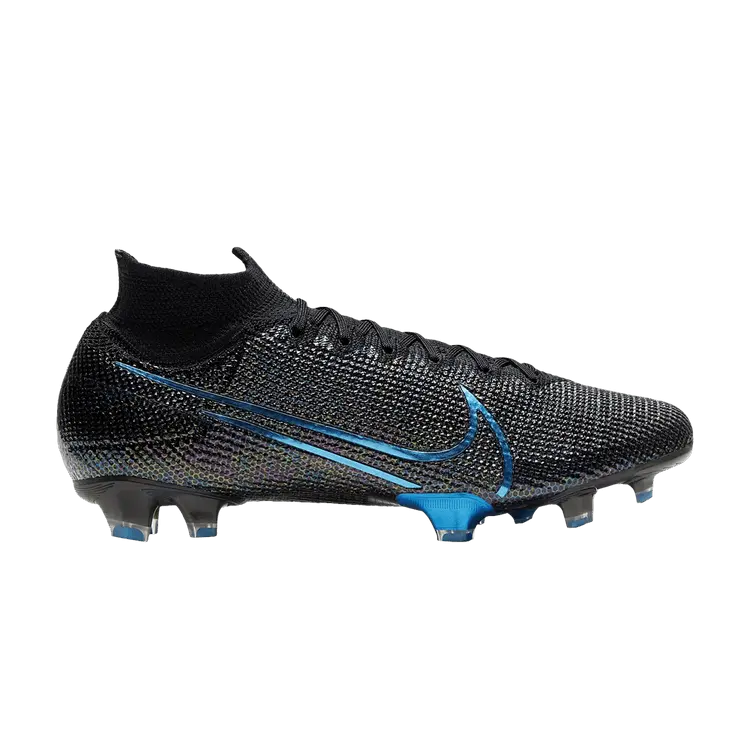 

Бутсы Nike Mercurial Superfly 7 Elite FG 'Black Laser Blue', черный
