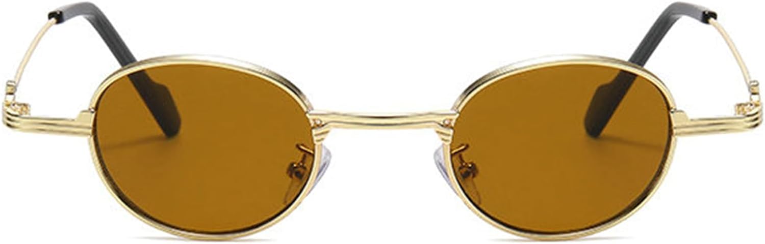 

Солнцезащитные очки Helena овальной формы для женщин, модные, маленькие, в золотой оправе, в стиле ретро, ​​дизайнерские солнцезащитные очки с защитой от УФ-излучения UV400, C4
