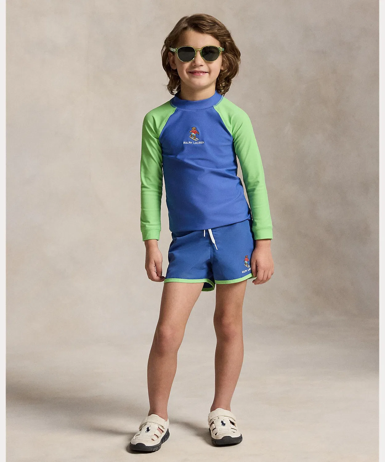 Рашгард детский Polo Bear Ralph Lauren мультиколор — фото 4