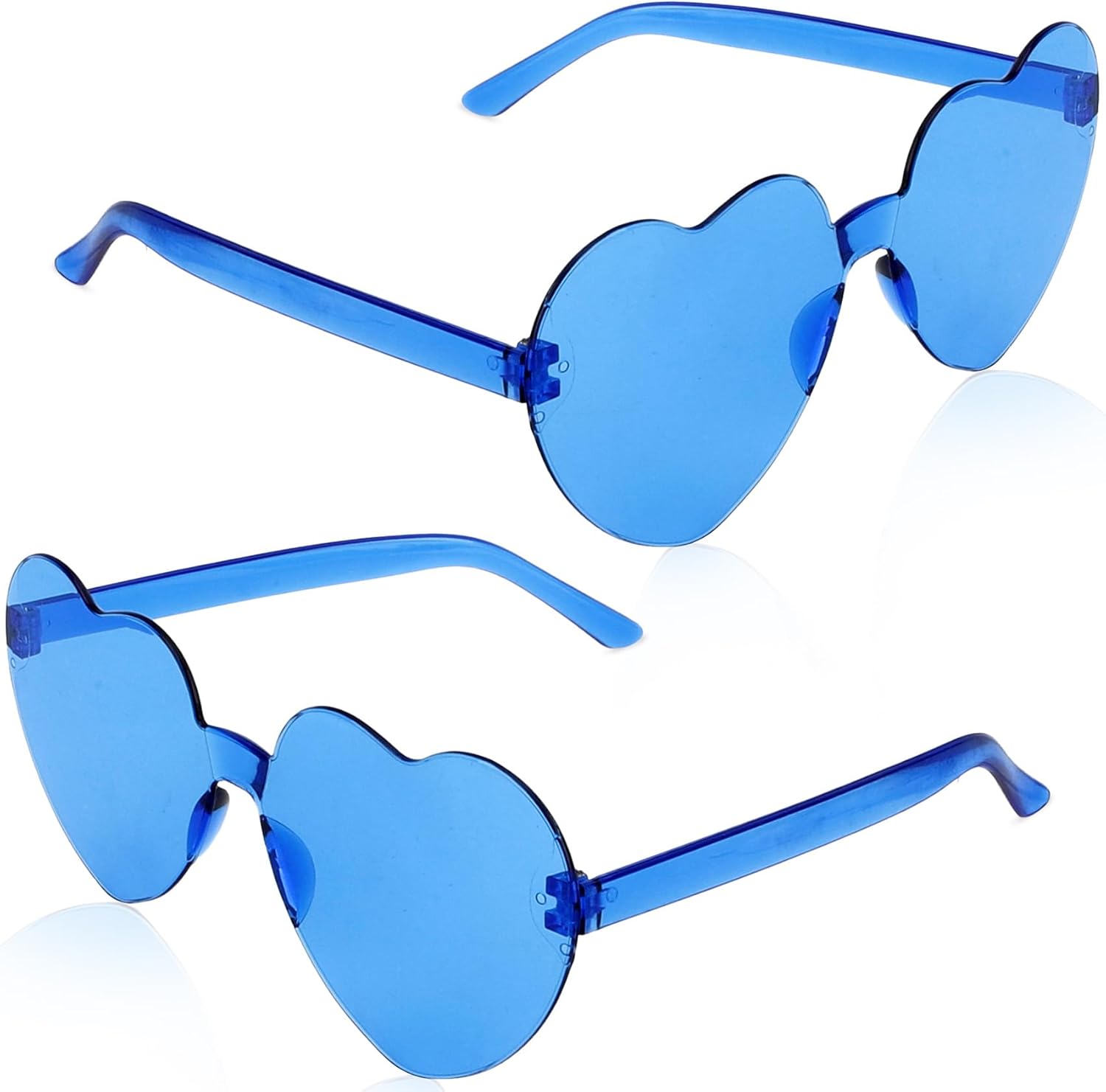 

Солнцезащитные очки в форме сердца, очки ко Дню святого Валентина, очки в форме сердца, аксессуары для девичника, вечеринки на Хэллоуин для женщин и мужчин Hisxierng, Blue