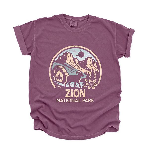 

Zion national park двухцветная футболка с круглым принтом - women's garment dyed Simply Sage Market, Berry, Зеленый, Zion national park двухцветная футболка с круглым принтом - women's garment dyed Simply Sage Market, Berry