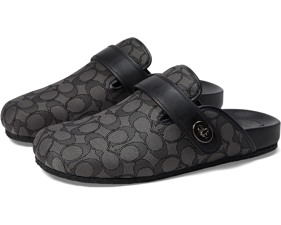 

Сабо COACH Signature Sandal, цвет Charcoal/Black