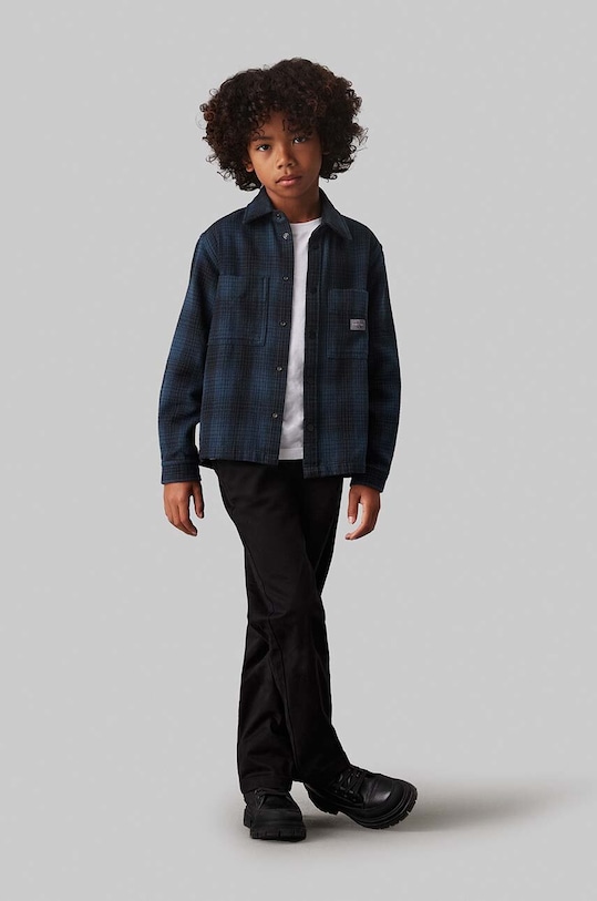 

Детские хлопковые брюки CEREMONY STRAIGHT Calvin Klein Jeans, черный