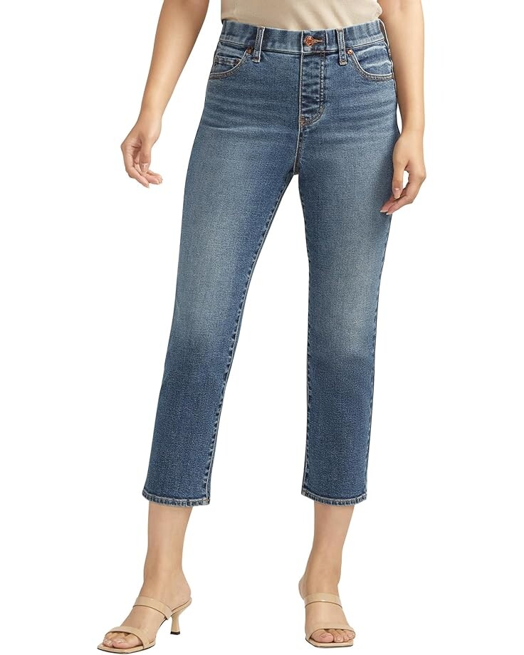 

Джинсы Jag Jeans Valentina Straight Crop, цвет Stargazer Blue