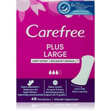 

Plus Большие гигиенические прокладки Light 48 шт. Carefree