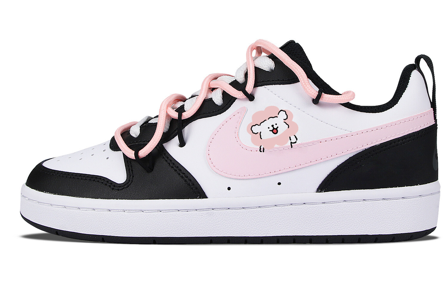 

Кроссовки Nike Court Borough Skateboard Shoes Women's Low-Top Pink, Черный, Кроссовки Nike Court Borough Skateboard Shoes Women's Low-Top Pink