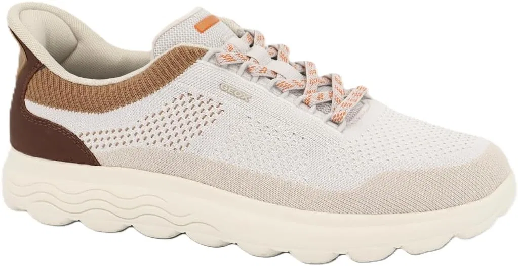 Мужские кроссовки Geox U Spherica Plus E, Off White Brown — фото 2