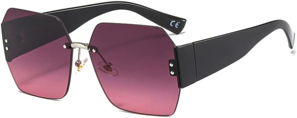 

Женские солнцезащитные очки без оправы, очки-маска, женские солнцезащитные очки с цветочным рисунком, защита от УФ-излучения UV400, винтажные очки LANGSER, C3black-red