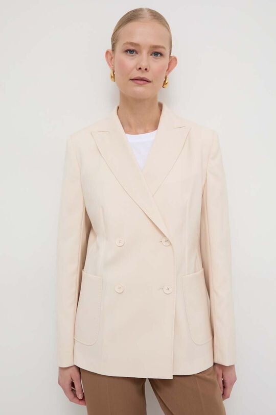 

Шерстяной пиджак Weekend Max Mara, бежевый