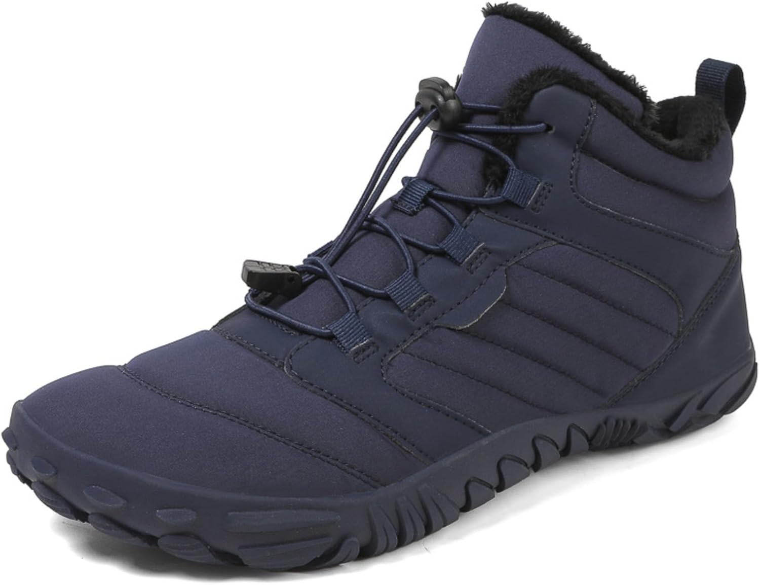 

Унисекс высокие ботинки на толстой подошве для снега, водонепроницаемые и теплые зимние ботинки с повышением, хлопковые туфли с флисовой подкладкой Azttoztto, синий
