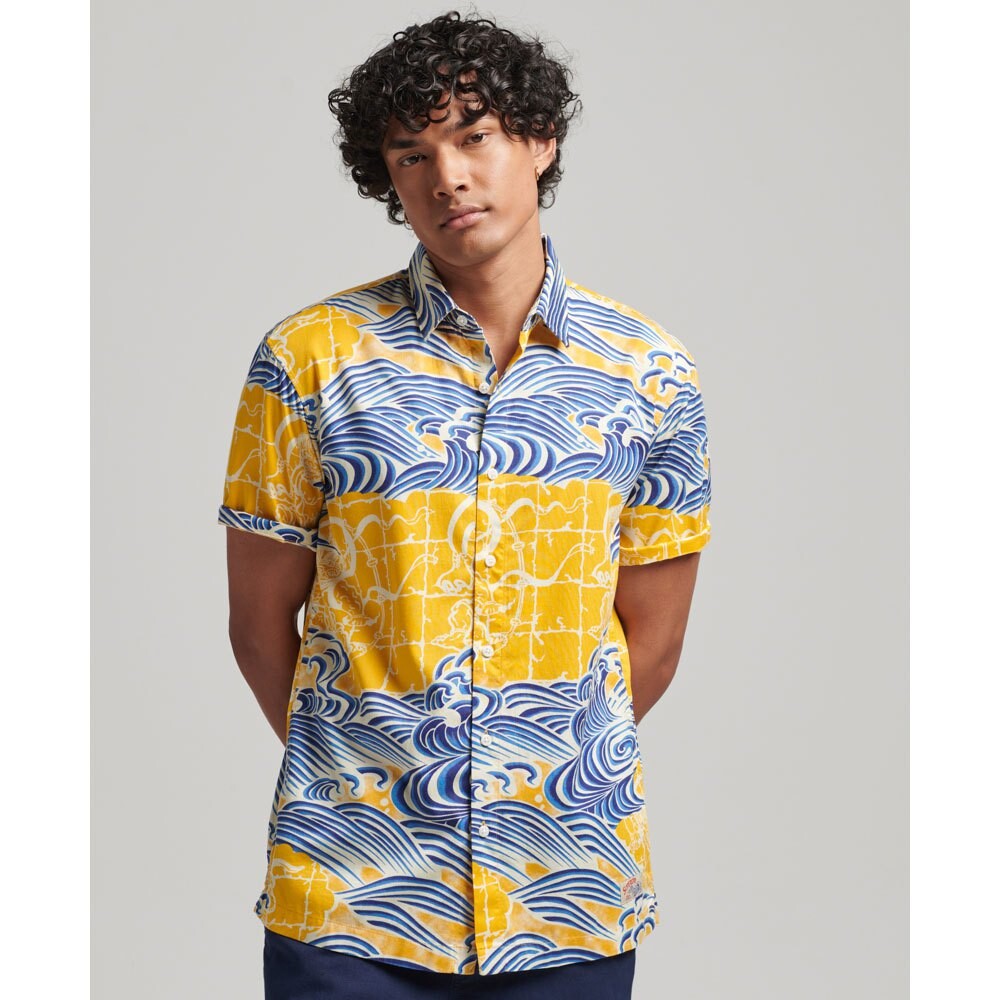 

Рубашка с коротким рукавом Superdry Vintage Hawaiian, желтый