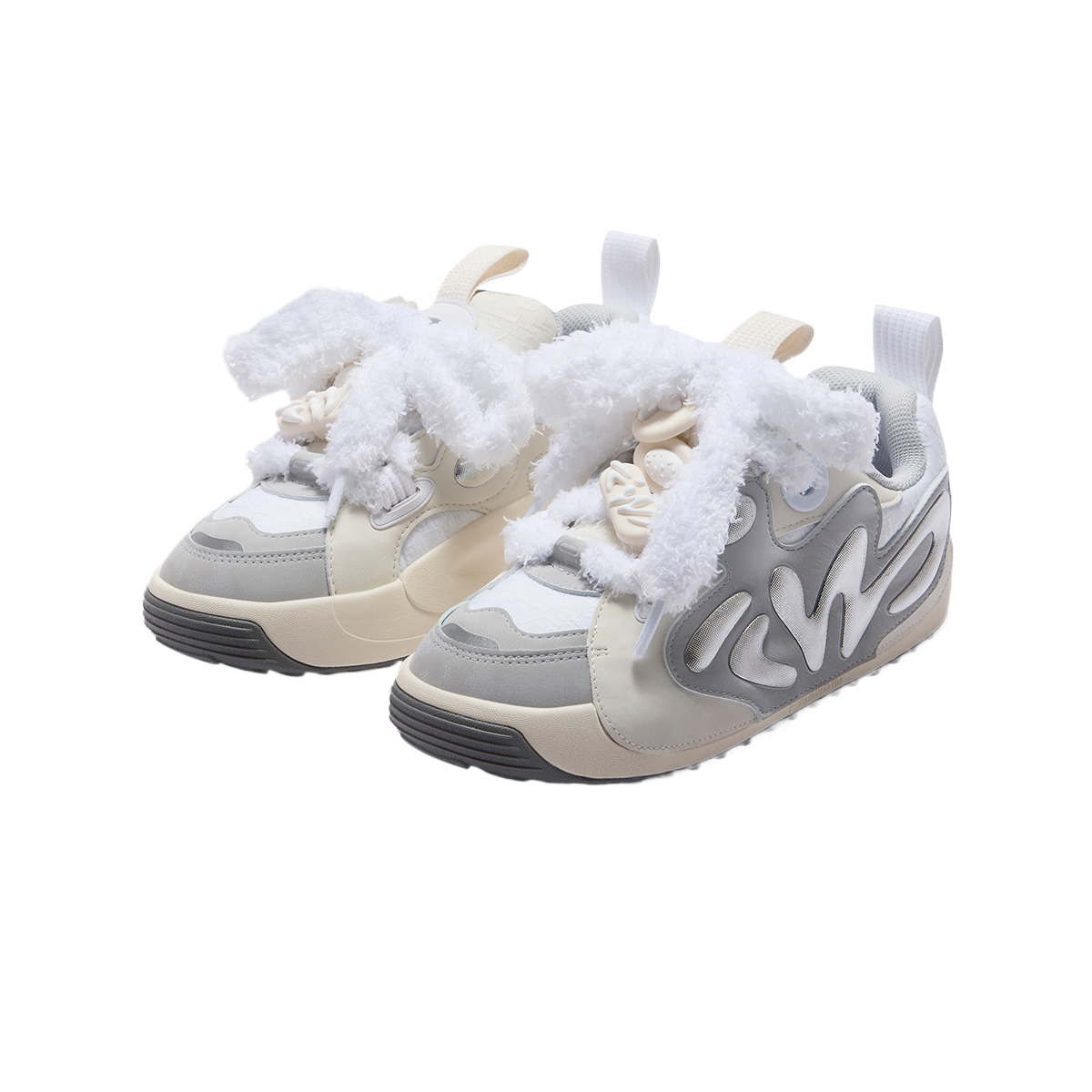 Heritage FHT дышащие нескользящие низкие скейтерские кроссовки для детей FILA KIDS, серый/белый — фото 4