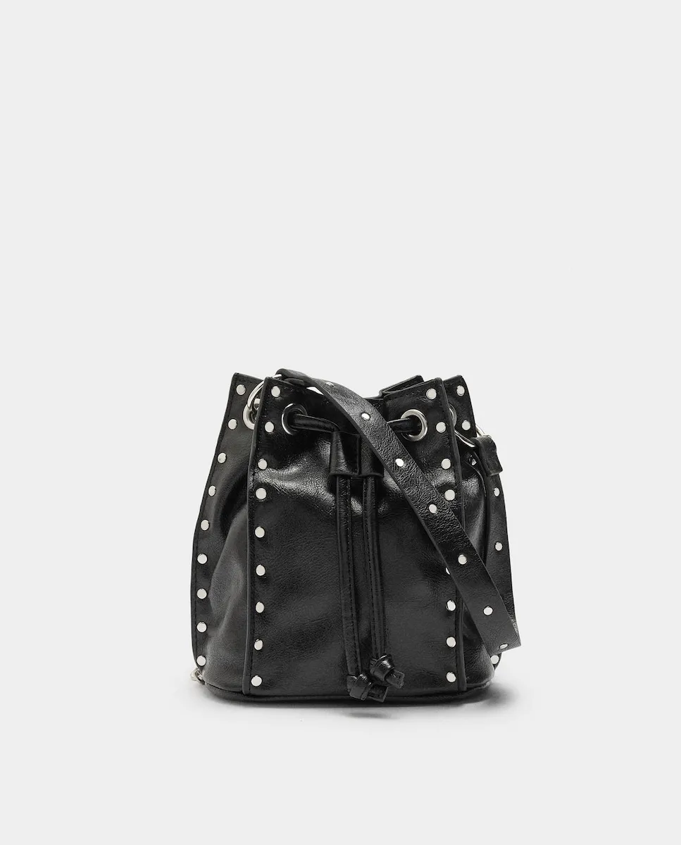 

Вечерняя сумка-трансформер через плечо с заклепками и магнитной застежкой, гладкая Parfois