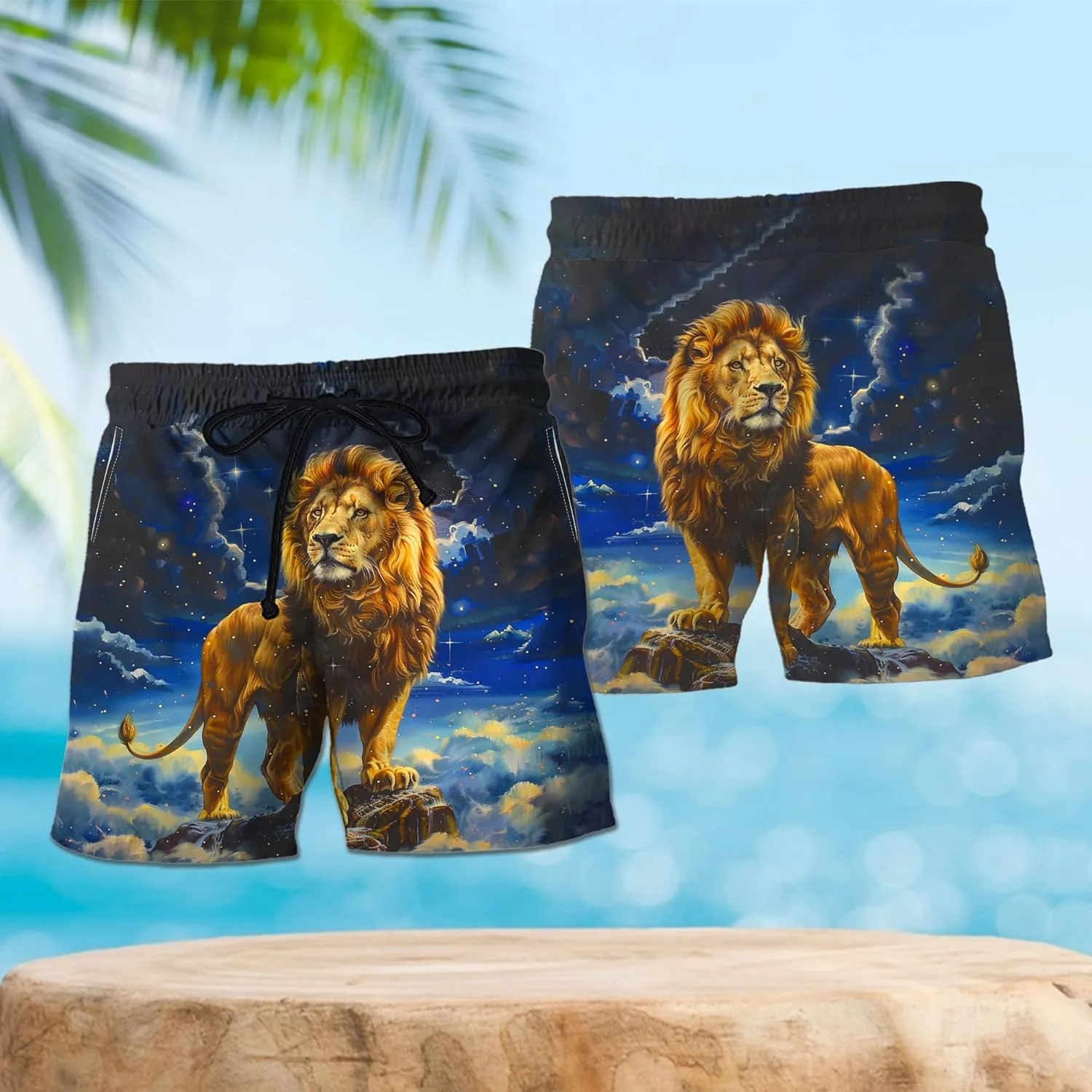Мужские плавки Lion - комплект плавок Lion Art с сетчатой подкладкой GENERIC, Lion_27 — фото 3