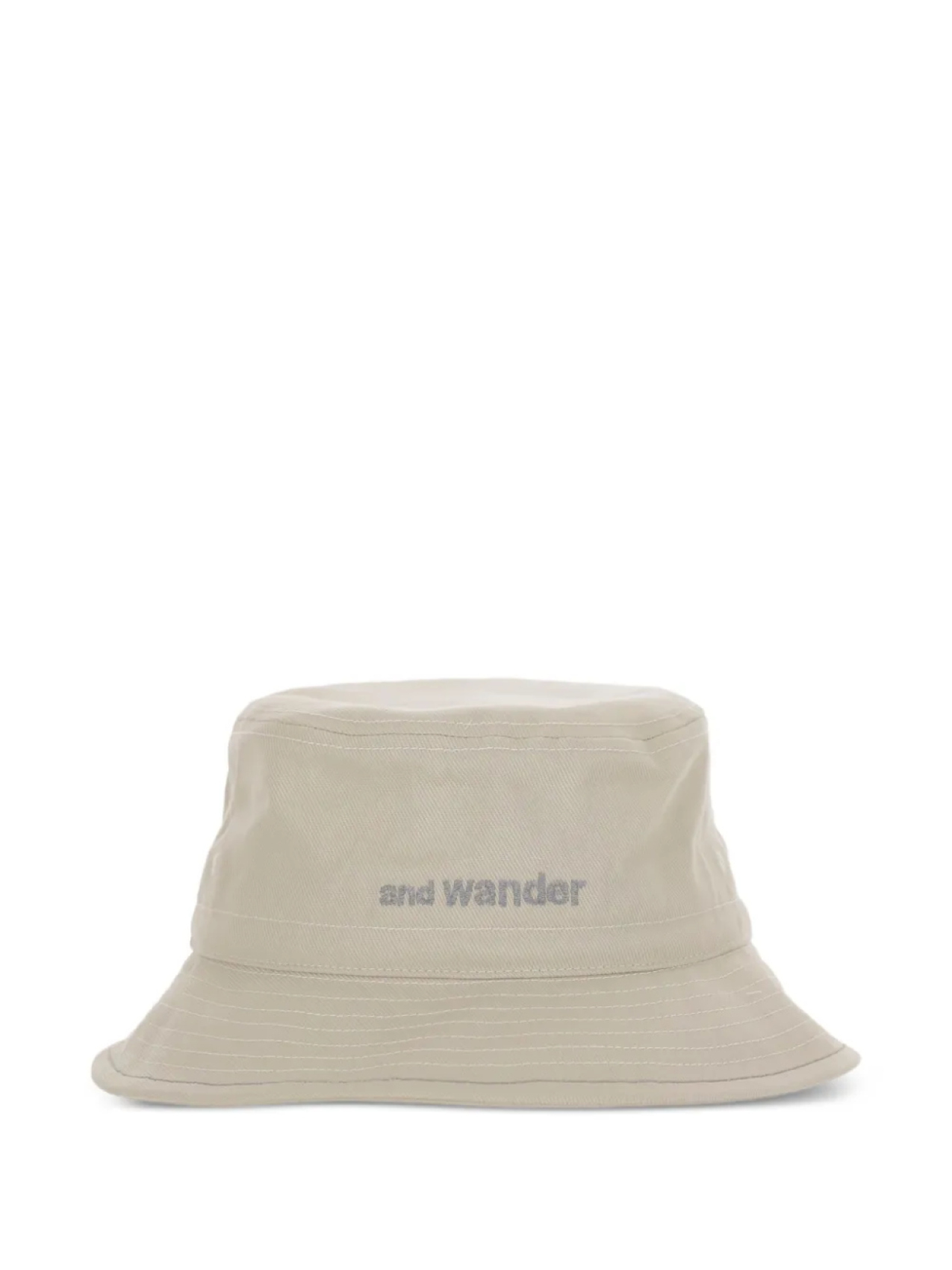 

И панама с вышитым логотипом Wander And Wander, белый
