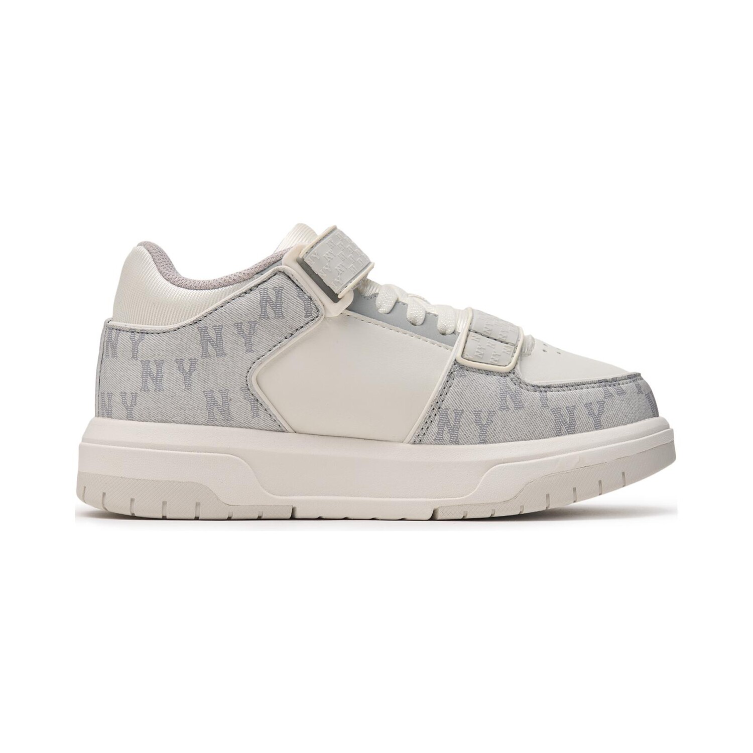 Детские кроссовки Chunky Liner Lifestyle PS Low-top серые/белые Mlb, светло-серый — фото 2