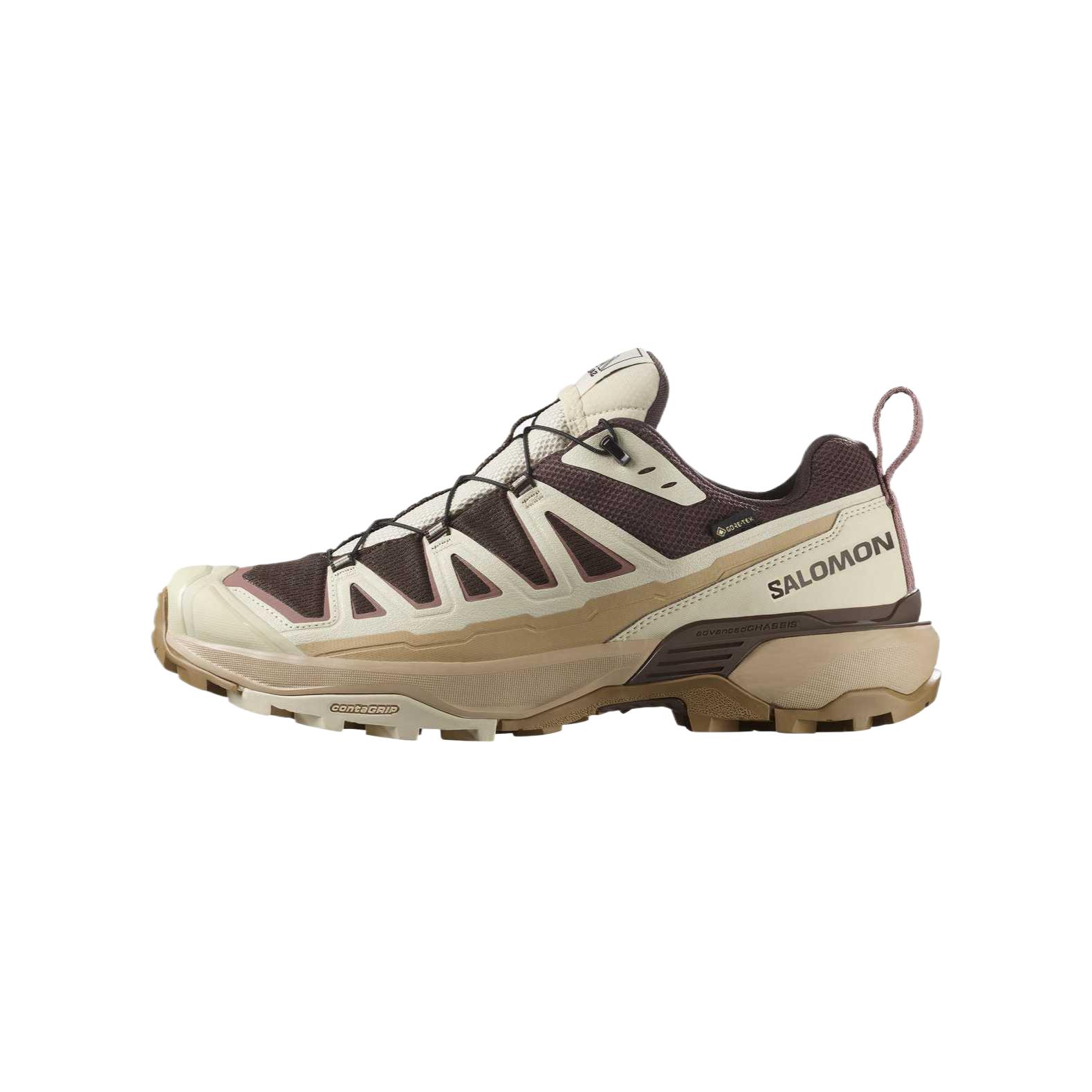 

SALOMON Мужские кроссовки X ULTRA 360 Cushioning Low Top для походов, бежево-коричневые