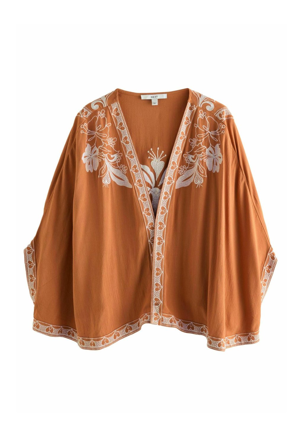 

Легкая куртка EMBROIDERED COVER-UP Next, коричневый
