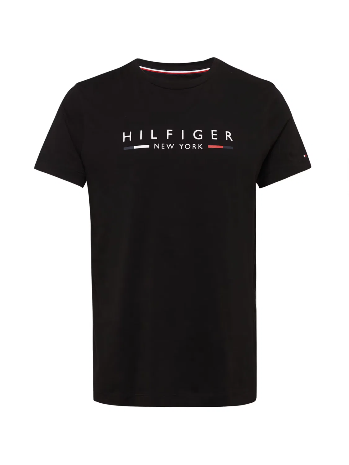 Рубашка Tommy Hilfiger Slim NYC Logo черного цвета