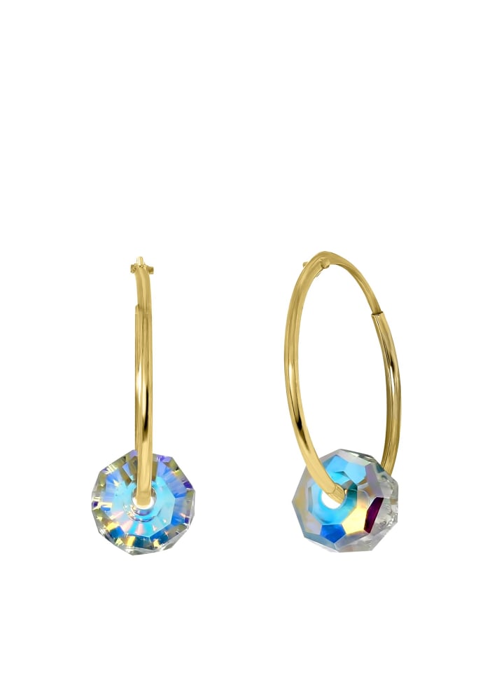 

Круглые серьги из золота 585 пробы Lucardi